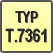Piktogram - Typ: T.7361